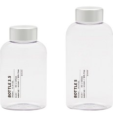 쓰임 레터링 에코젠 보틀 350ml + 500ml 세트, 혼합색상