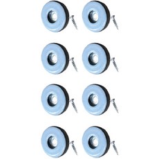 케이홈 가구 테프론패드 나사형 원형 20mm, 혼합색상, 8개
