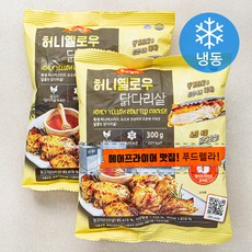 푸드렐라 허니 옐로우 닭다리살 (냉동), 300g, 2개