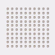 孔眼環 3.5mm, 100個, 銀色