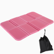 메리벨펀퍼니 인포켓 사이즈 멀티 휴대용방석 + 파우치 세트, 핑크