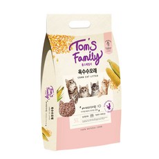 톰스패밀리 옥수수 고양이 화장실용 배변모래 크러쉬, 5L, 1개, 베이비파우더향