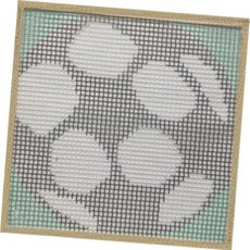 알로데 다용도 러그 발매트 DIY 스킬 자수 세트 30 x 30 cm, DS97, 1세트