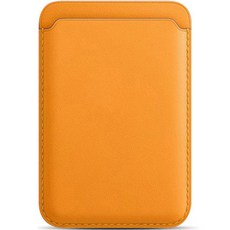 유로엔젤 아이폰 13 프로 / 미니 휴대폰 카드 지갑 홀더, 오렌지, 1개