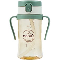 블루마마 모두아이 리뉴얼 원터치 빨대컵 260ml, 민트, 1개