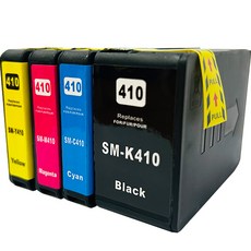 토너피아 삼성 프린터 대용량 호환잉크 INK-K410 + C410 + M410 + Y410 세트, Black, Cyan, Magenta, Yellow, 1개