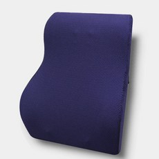 고케이 차량용 허리 등받이쿠션, 네이비, 1개