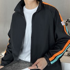 블랙101 남성용 개럿거너 컬러풀 배색 바람막이 FC-2319007