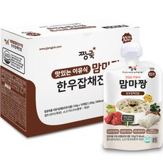 짱죽 맛있는 이유식 맘마짱 스파우트형 10개월부터 120g 10p, 한우잡채진밥, 120g, 10개