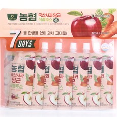 농협 국산 사과 당근 착즙주스, 100ml, 7개