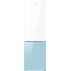 캐리어 피트인 파스텔 콤비 일반형 냉장고 250L 방문설치, 화이트(상단), 민트(하단),