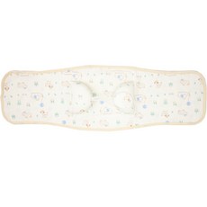 베이비스토리 유아용 스와들 쿠션 스트랩 담요 코끼리 가든, 블루