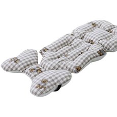 돗투돗 아기 사계절 라이너 양면 유모차시트, 멜란체크 돗테디(브..., 1개 멜란체크 돗테디(브라운) × 1개, 색상 × 수량 섬네일