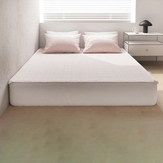 아망떼 아이스터치 풍기인견 침대패드, SOFT PINK