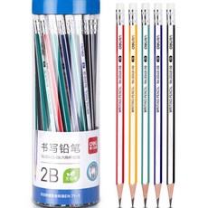 DELI 문구 지우개 육각 연필 50p, 2B, 1개