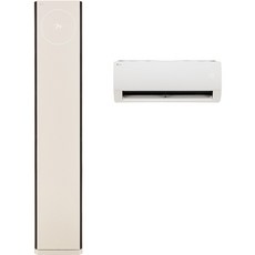 LG전자 74.5㎡ +18.7㎡ 휘센 오브제컬렉션 2 in 1 타워에어컨 디럭스 FQ22DDTBA2 방문설치