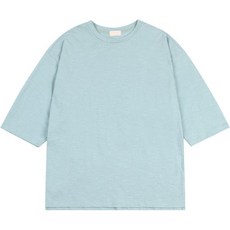 파이브엑스라지 남성용 오버핏 슬라브 7부 티셔츠