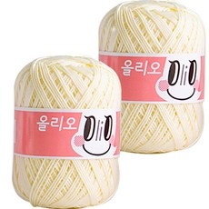 야나 올리오 뜨개실, 700 레몬크림, 2개