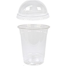 大成工業420ml直徑92mm PET透明杯+直徑92mm圓頂蓋套組, 1組, 420ml