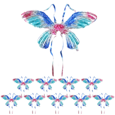 MEO 홈 생일파티 나비 날개풍선 믹스윙 샤이닝, 블루민트, 10개