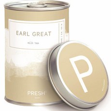 PRESH 大豆香氛蠟燭 M號, 220g, Earl Great 伯爵奶茶, 1罐