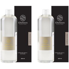 올레비엔 프리미엄 시그니처 퍼퓸 디퓨저 리필용, 2개, 500ml, 후리지아 부케