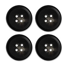 동대문단추왕 고급 무광 코트 가디건 단추 보이스 25mm, 블랙, 4개