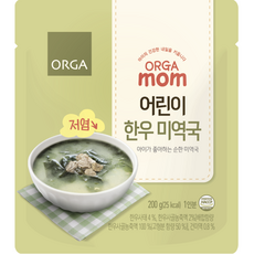 올가맘 저염 어린이 한우 미역국 5p, 1000g, 1개, 순한맛