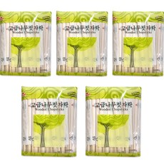 비닐 개별포장 일회용 나무젓가락, 100개입, 5개