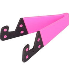 코코마트 폴더형 브이자 태블릿 스마트폰 받침대, 핑크, 1개