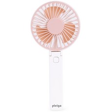 플레이고 휴대용 폴딩 핸디 탁상용 선풍기, F33, 핑크