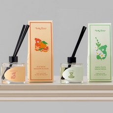 테디베어 TR 디퓨저 180ml x 2종 + 스틱 10p 세트, 만다린 블라썸, 잉글리시 프리지아, 1세트