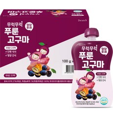 이유케어스 무럭무럭 과일퓨레 7p, 푸룬고구마, 100g, 7개