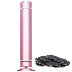 808 3세대 아쿠아 무선 전동 발 각질 제거기 FG-01 + 샌딩 3종 x 20p 세트, 라이트핑크