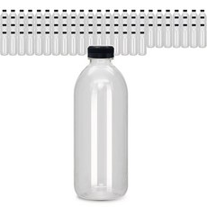 미르 페트병 우유병 블랙, 1000ml, 90개