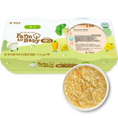 팜투베이비 레디 실온이유식 후기, 닭고기배죽, 110g, 2개