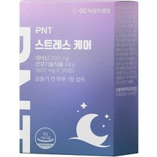 GC녹십자웰빙 PNT 스트레스 케어 L-테아닌, 1개, 30정