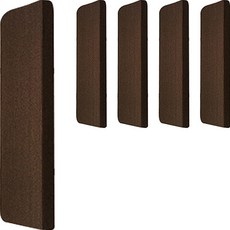 시온넷 논슬립 무지 미끄럼방지 계단 매트, 다크브라운, 5개