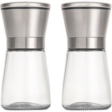건파더 스텐 소금 후추 입자조절 그라인더, 180ml, 2개