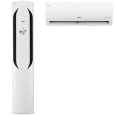 LG전자 인버터 58.5㎡(17.7평) + 18.7㎡(5.7평) 휘센 위너 2in1 에어컨 매립배관형 FQ18VBWWM2M 방문설치