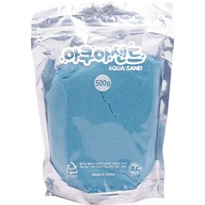 비앤씨 아쿠아샌드 모래놀이 리필, 블루, 500g, 1개