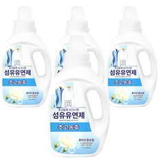 생활공식 초고농축 시그니처 섬유유연제 화이트플로럴, 4개, 1.03L