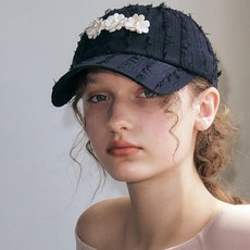 포에지담 FLOWER BEADS CAP IN - 귀달이모자