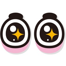 제제데코 차량 졸음방지 잠깨우는 왕눈이 반사판 눈 스티커 대형 27~28cm, 왕눈이 A013, 1세트