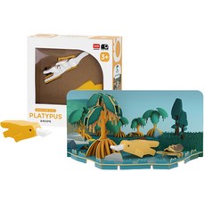 HALFTOYS 哈福玩具 David Toy半玩具模型系列幼兒磁鐵玩具教具大孩子公仔, 鴨嘴獸