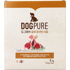 도그퓨어 강아지 글루코사민 건식사료, 양, 2kg, 1개