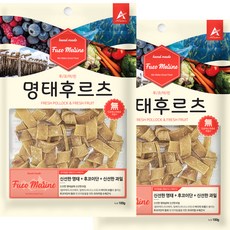 어커스텀 강아지 고양이 후코마린 명태후르츠 간식, 혼합맛(명태/후코이단/과일), 100g, 2개