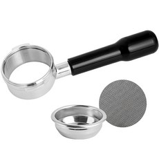 칼딘 브레빌 9시리즈 바텀리스 커피 포터 필터 58mm + 퍽 스크린 필터 58mm 세트, 블랙, 1세트