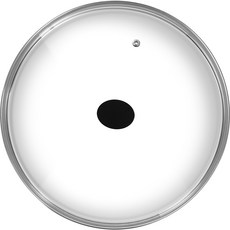 그린도어 넘침방지 강화유리 프라이팬 뚜껑 블랙 26cm, 1개