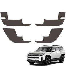 메이튼 순정 컬러 가죽 도어 스크래치 커버, 디 올 뉴 싼타페 MX5, 초코 브라운 C570-31